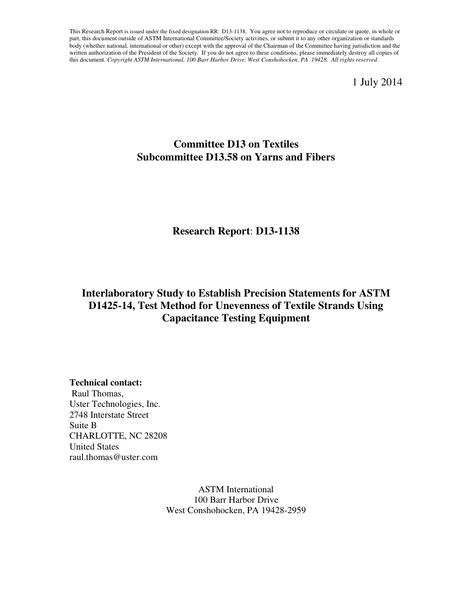 ASTM RR-D13-1138 2014.pdf_第1页