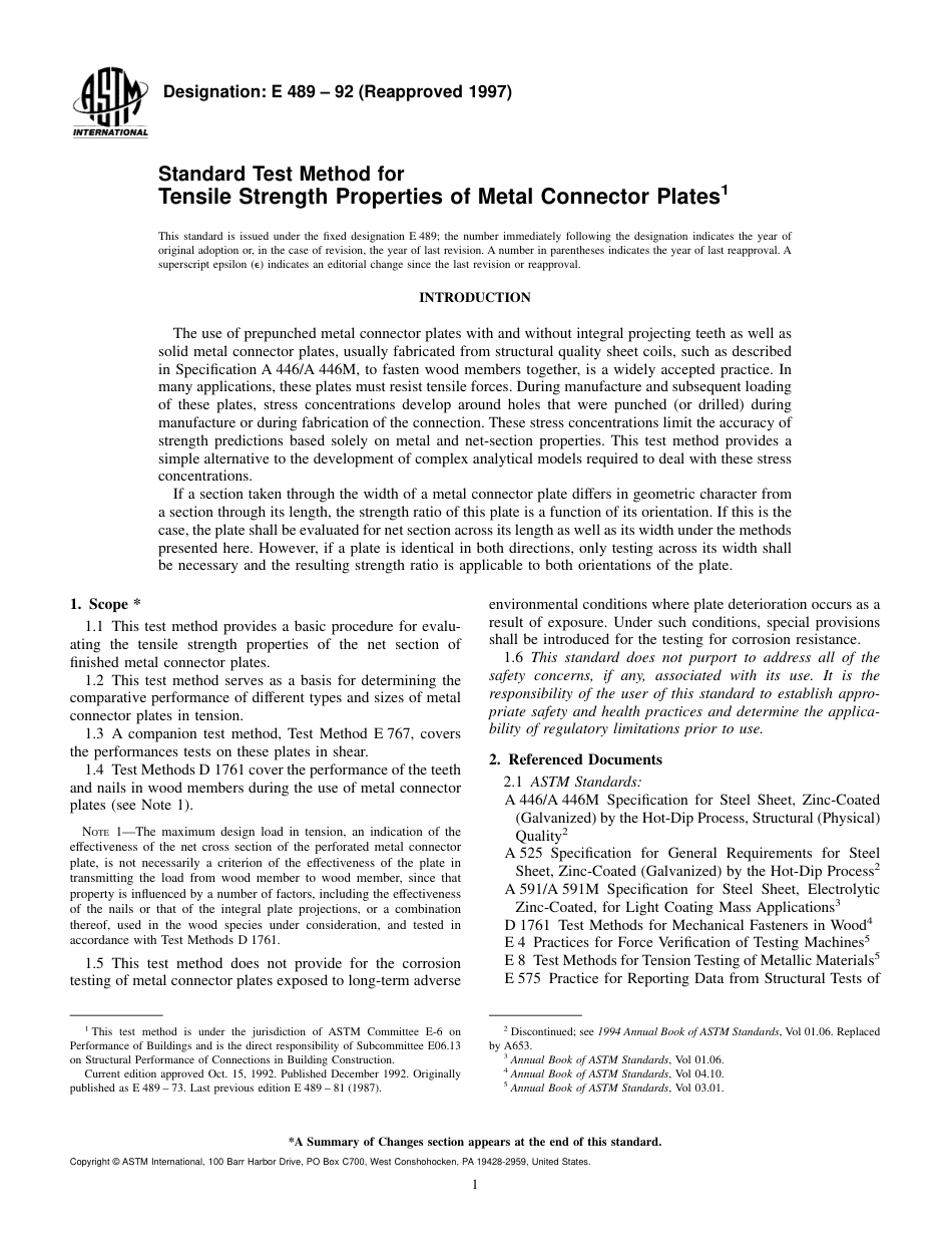 ASTM E489 - 92 (1997).pdf_第1页