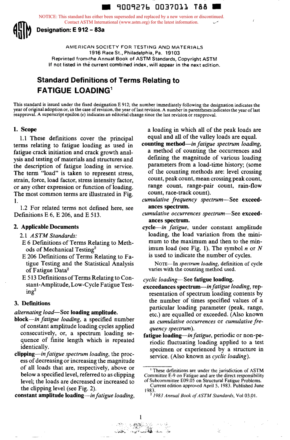 ASTM E912 - 83a scan.pdf_第1页