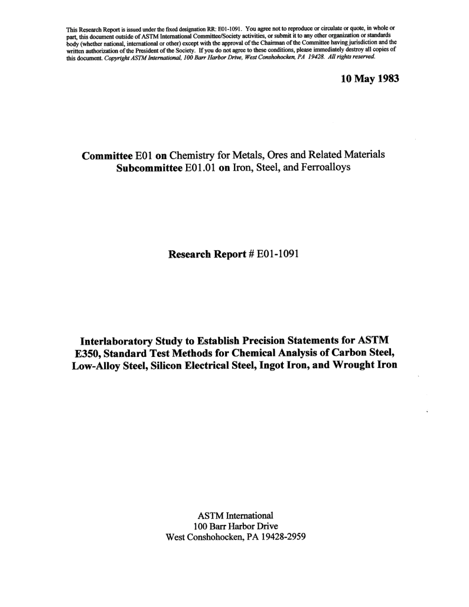 ASTM RR-E01-1091 1983.pdf_第1页