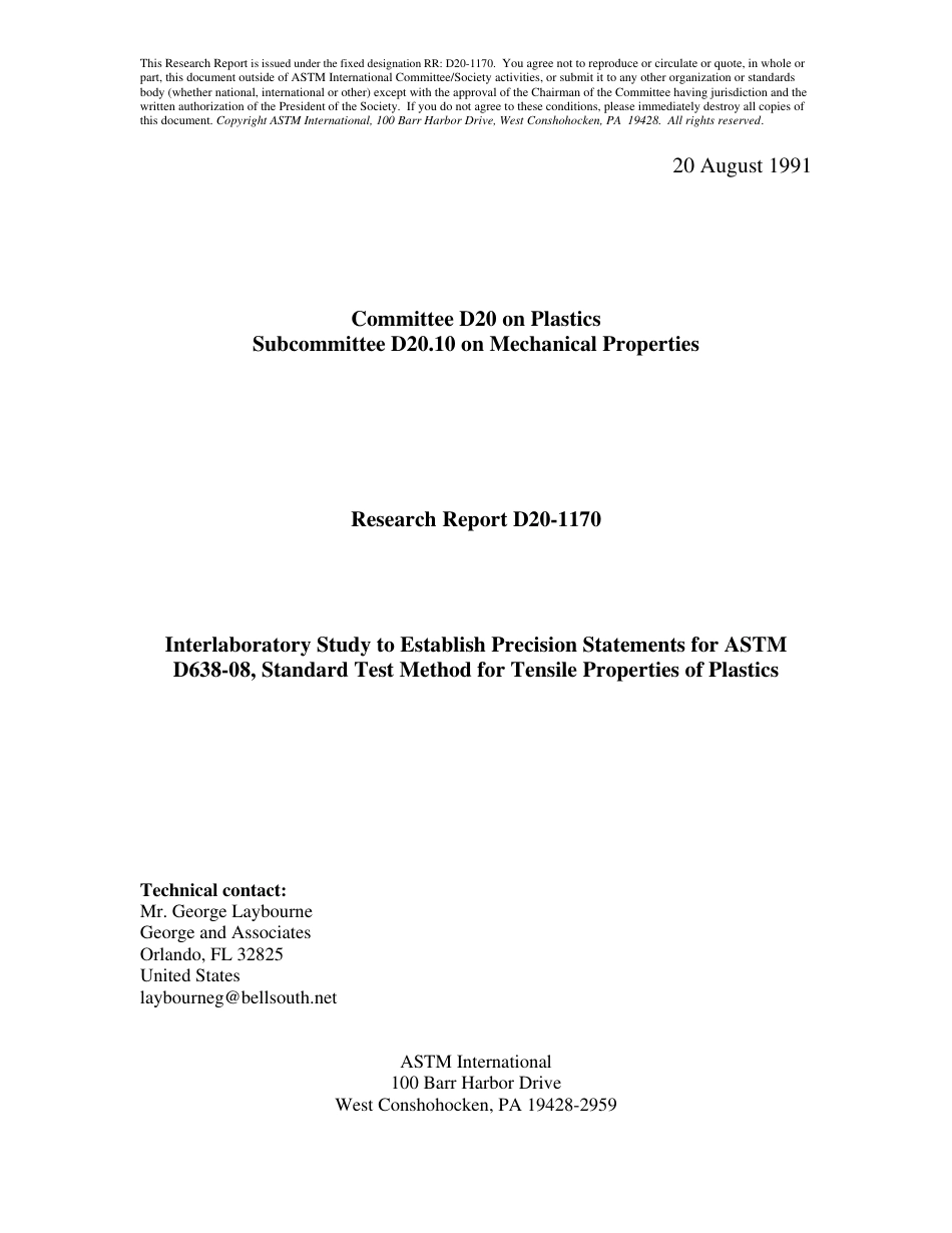 ASTM RR-D20-1170 1991.pdf_第1页