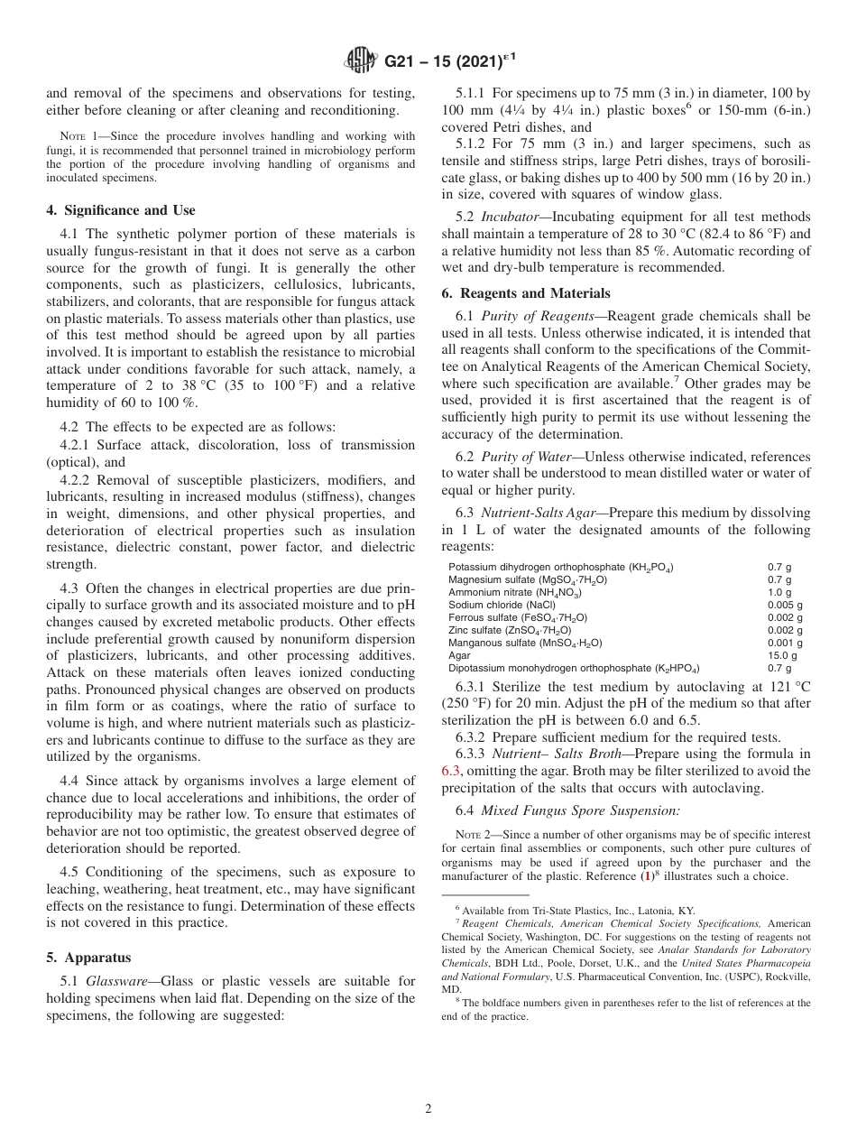 ASTM G21 - 15 (2021)e1.pdf_第2页