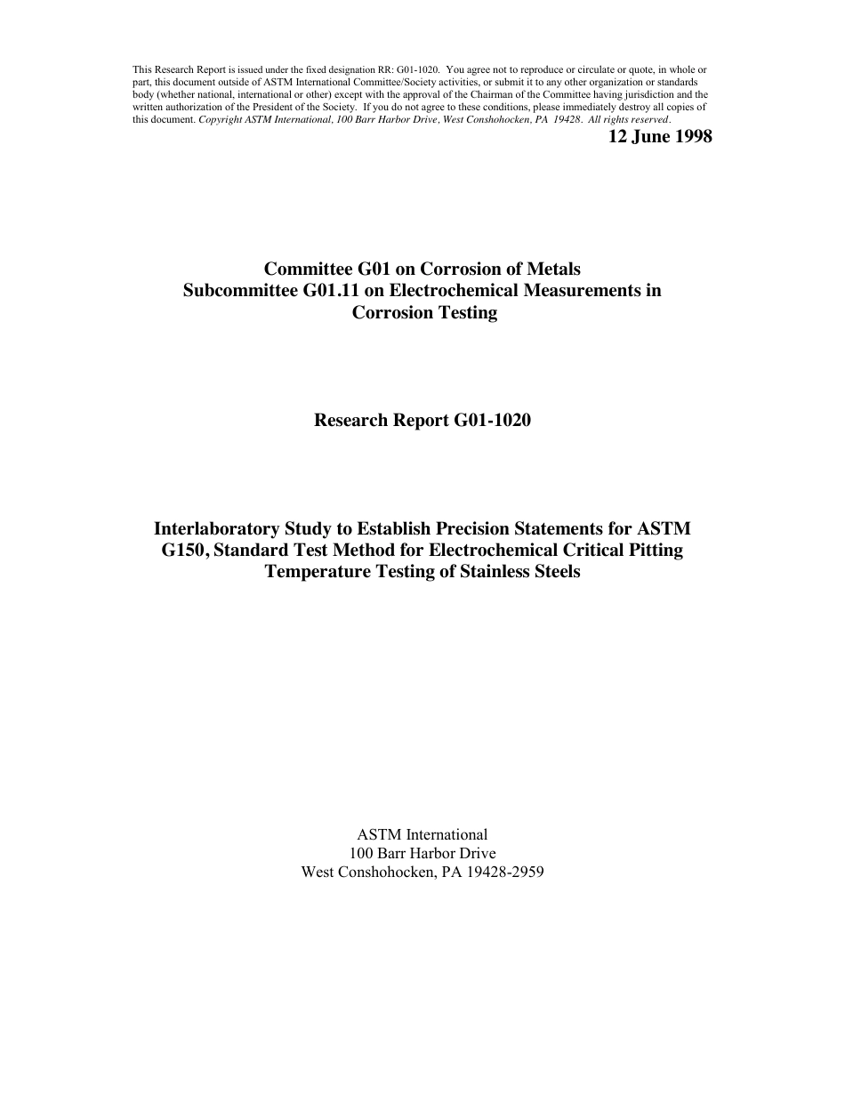 ASTM RR-G01-1020 1998.pdf_第1页