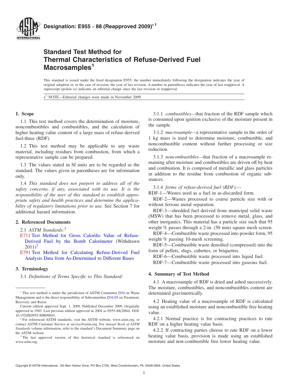 ASTM E955 - 88 (2009)e1(1).pdf_第1页