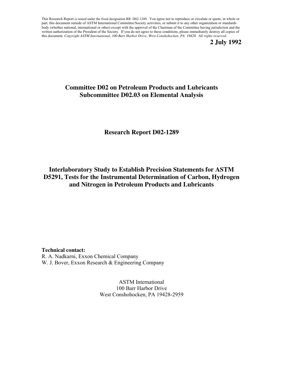 ASTM RR-D02-1289 1992.pdf_第1页