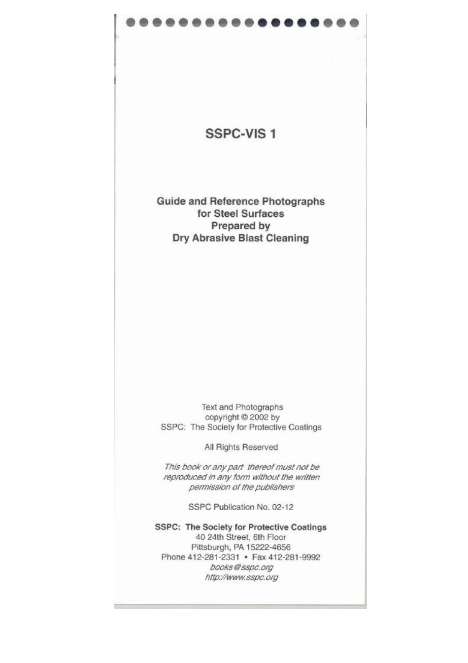 SSPC-VIS 1 2002 Guide and Reference Photographs for Steel Surfaces Prepared by D.pdf_第2页