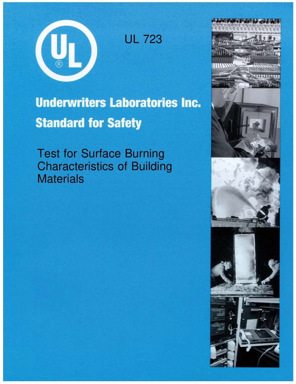 UL 723-2008 Test for Surface Burning Characteristics of Building Materials.pdf_第1页