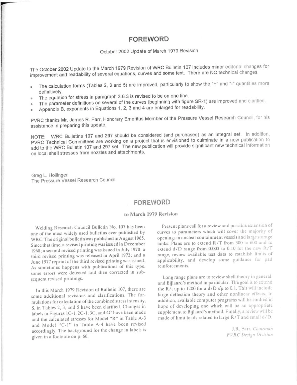 WRC 107-2002 Local Stress in Spherical and Cylindrical Shells Due to External Loadings.pdf_第3页