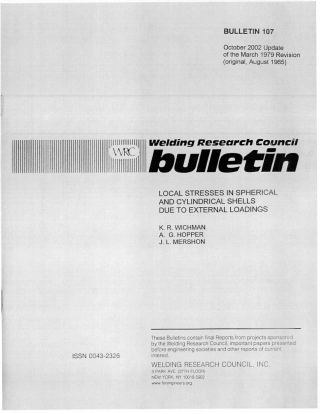 WRC 107-2002 Local Stress in Spherical and Cylindrical Shells Due to External Loadings.pdf