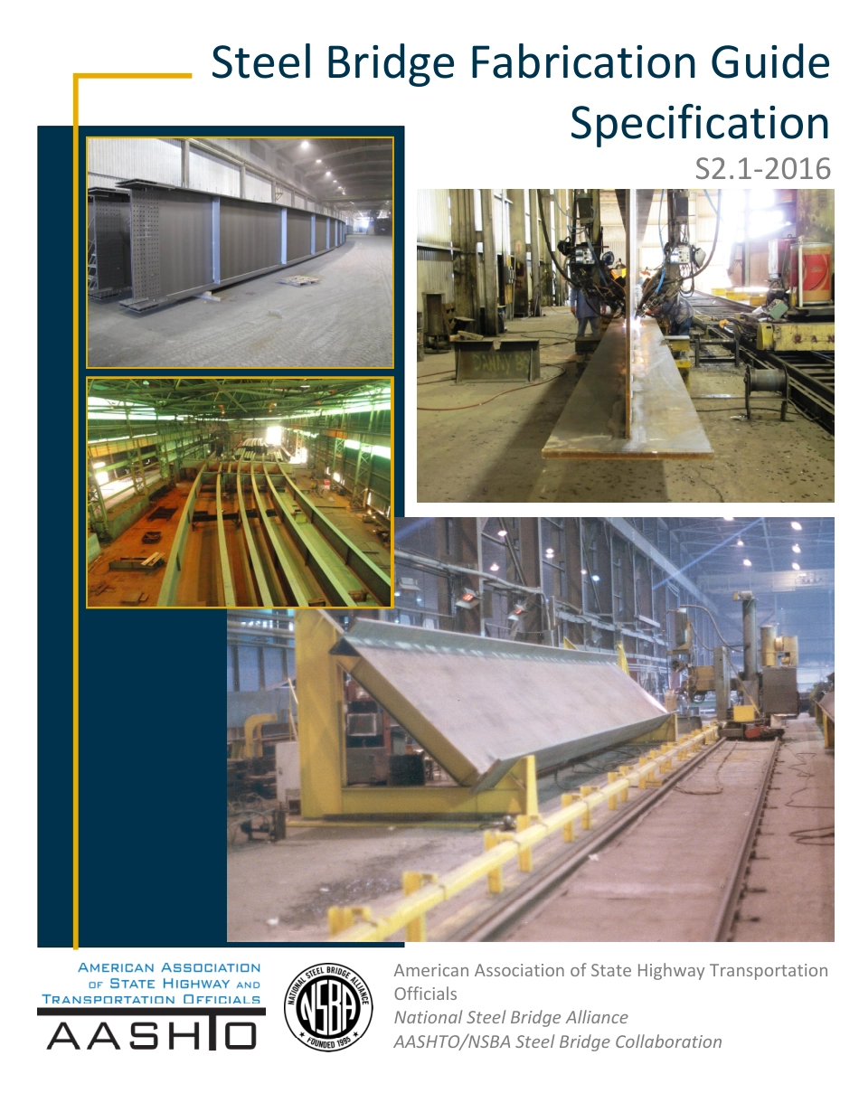 AASHTO-NSBA S2.1-2016 Steel Bridge Fabrication Guide Specification.pdf_第1页