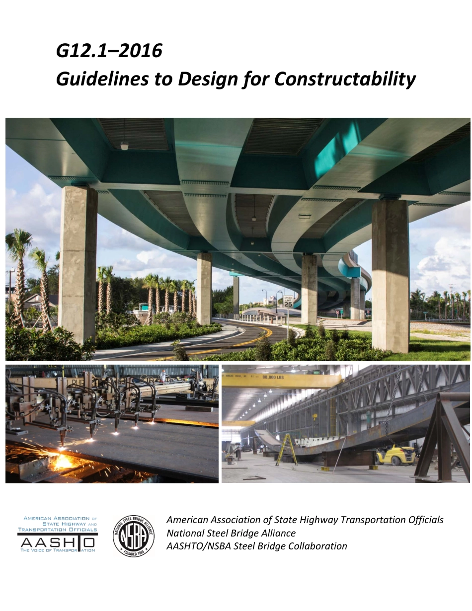 AASHTO-NSBA G12.1-2016 Guidelines to Design for Constructability.pdf_第1页