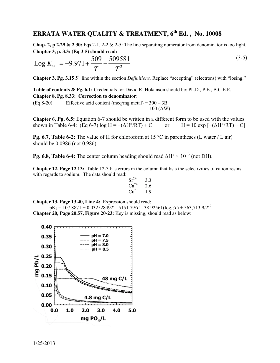 AWWA Water quality and treatment (A Handbook on drinking water) 2011 Errata 2013.pdf_第1页