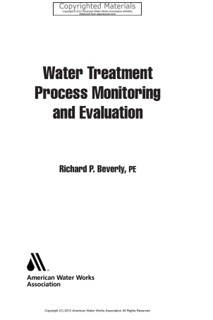 AWWA Water Treatment Process Monitoring and Evaluation. 2012.pdf