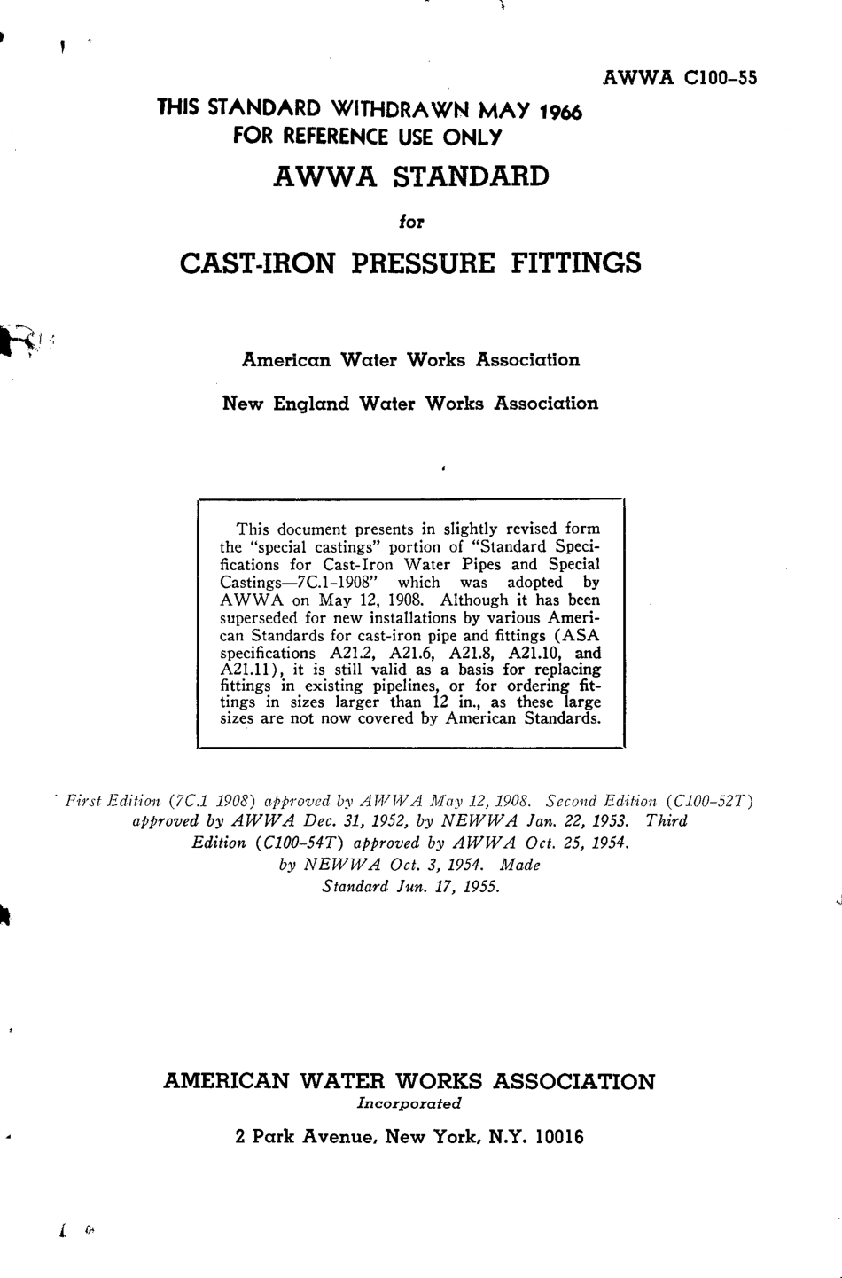 AWWA C100-55 scan.pdf_第1页