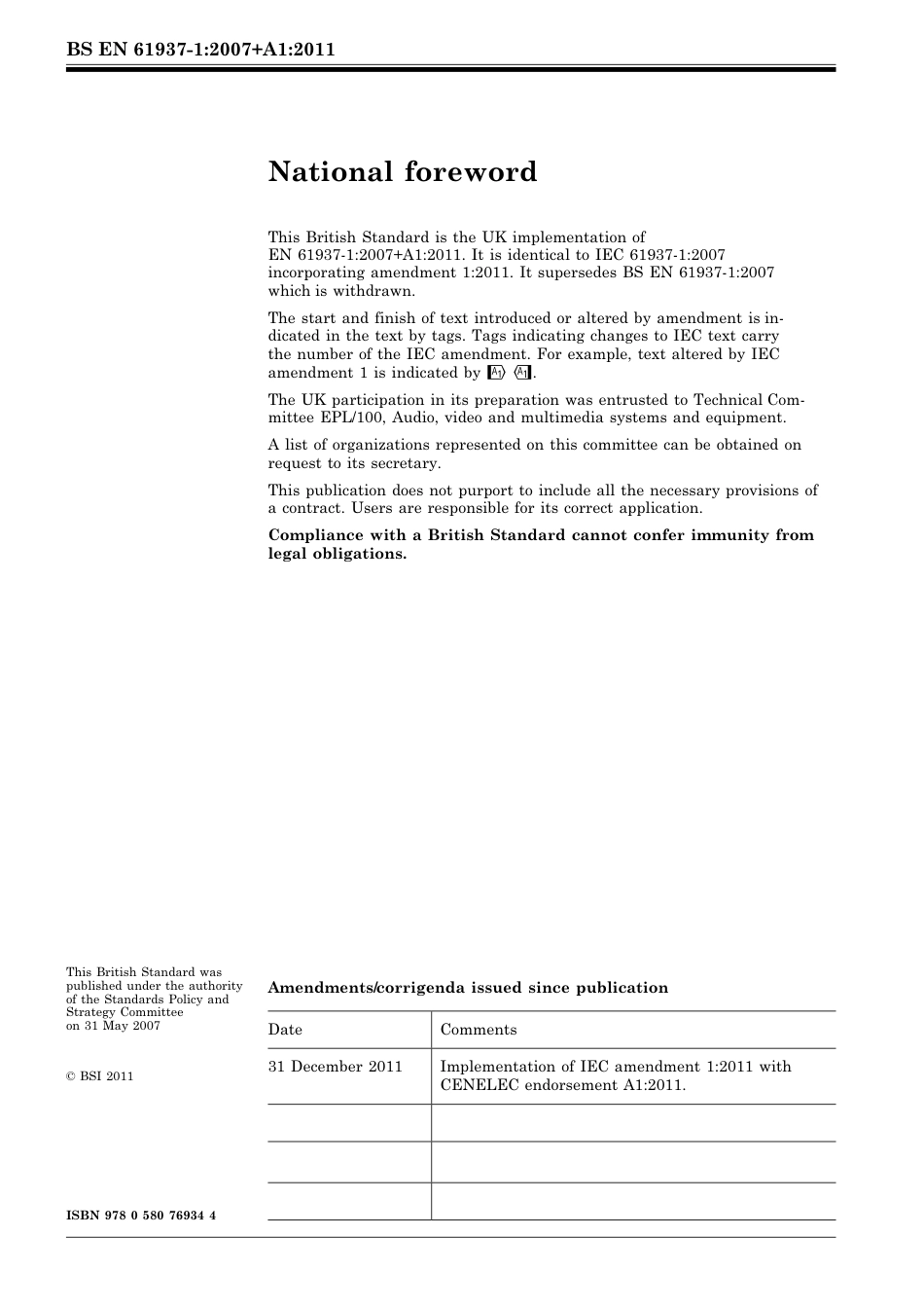 BS EN 61937-1-2007 + A1-2011.pdf_第2页