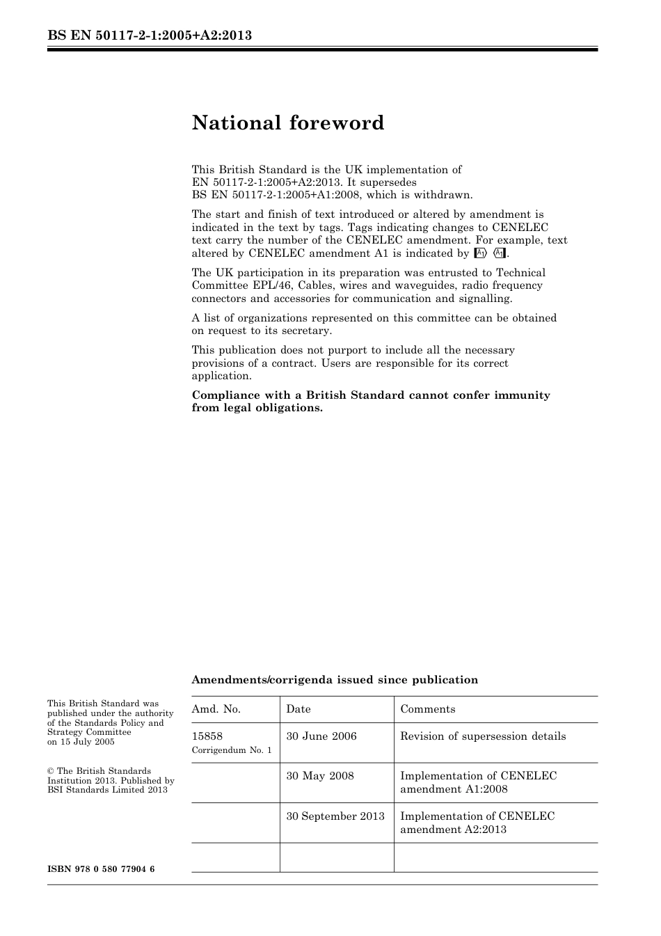 BS EN 50117-2-1-2005 + A2-2013.pdf_第2页