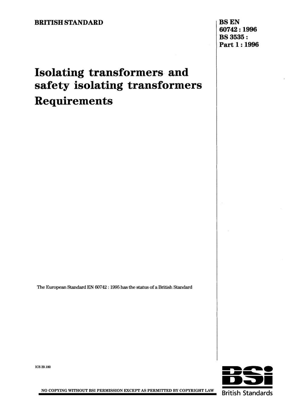 BS EN 60742-1996 scan.pdf_第1页