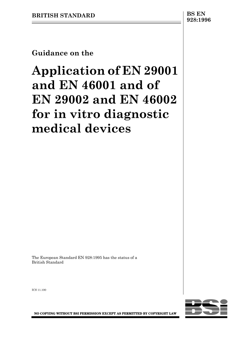 BS EN 00928-1996 (1999).pdf_第1页