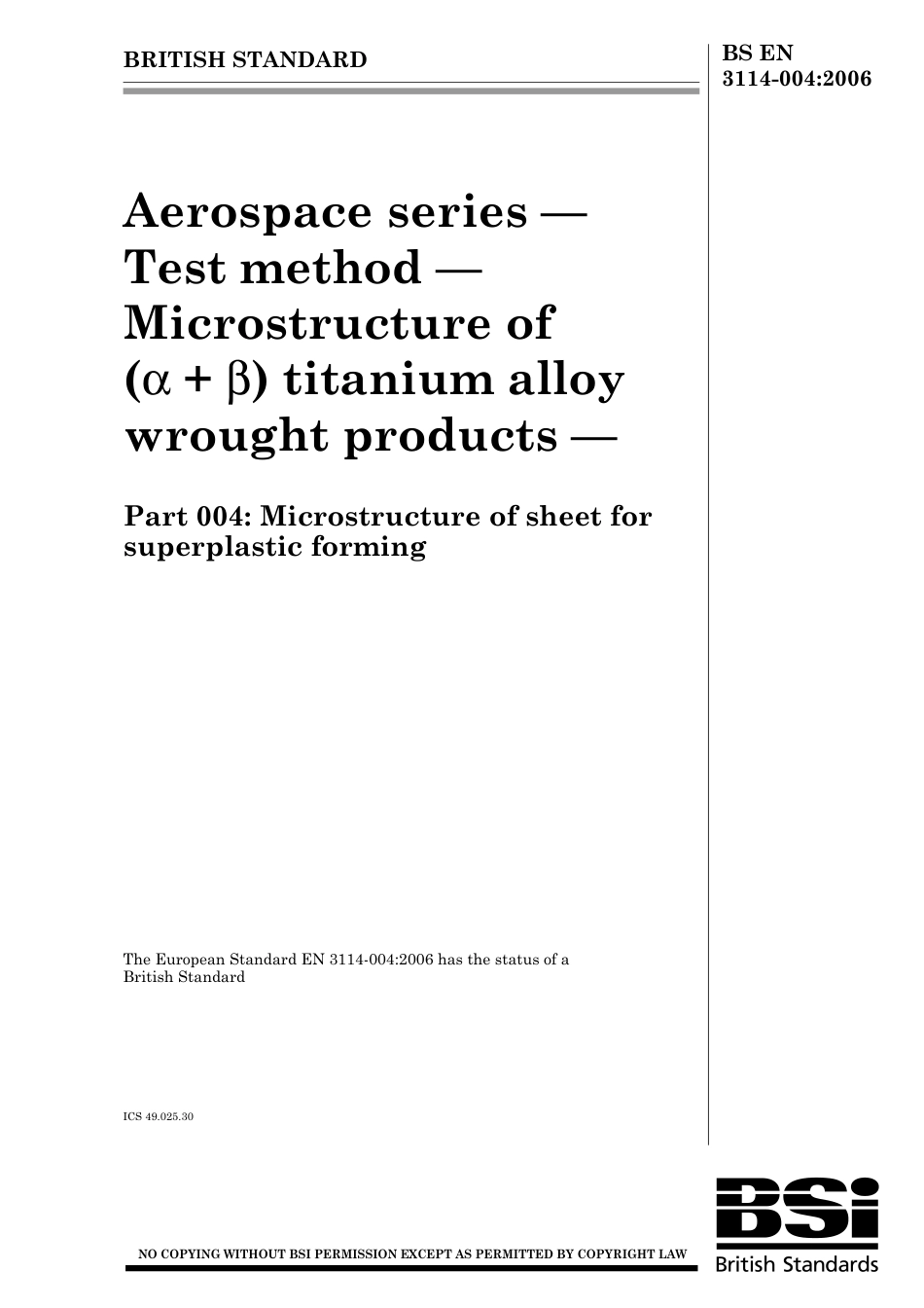 BS EN 03114-004-2006.pdf_第1页