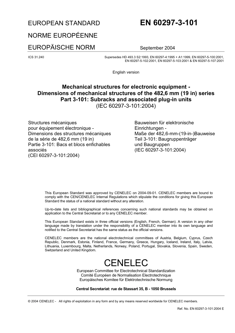 BS EN 60297-3-101-2004 (2008).pdf_第3页