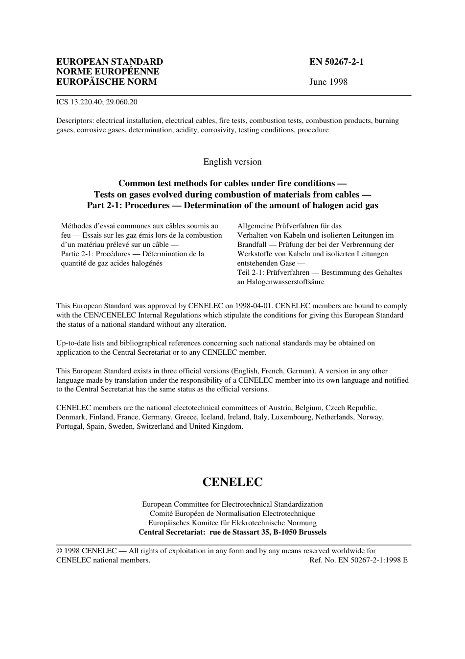 BS EN 50267-2-1-1999.pdf_第3页