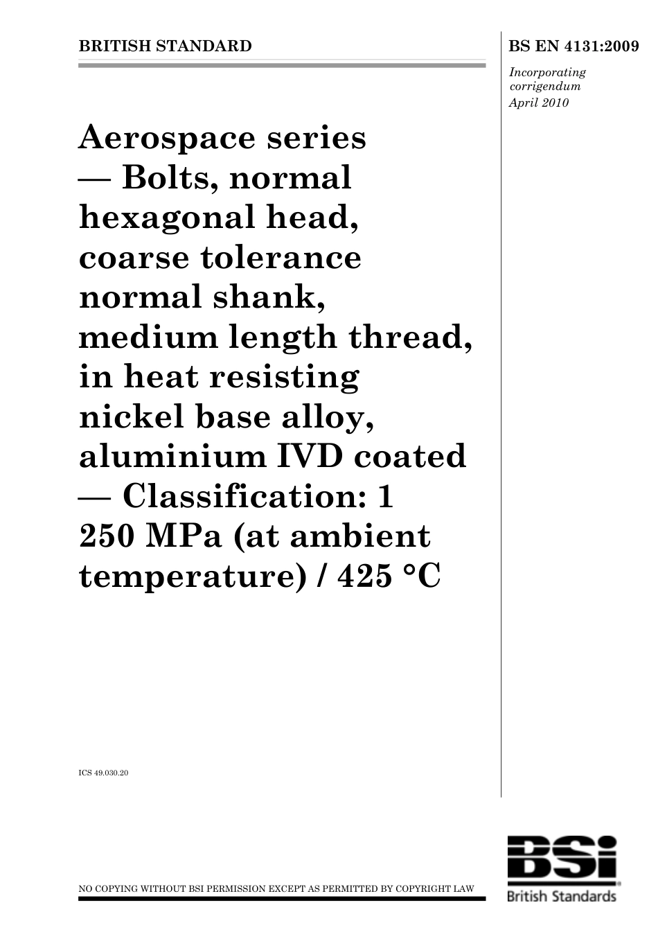 BS EN 04131-2009 (2010).pdf_第1页