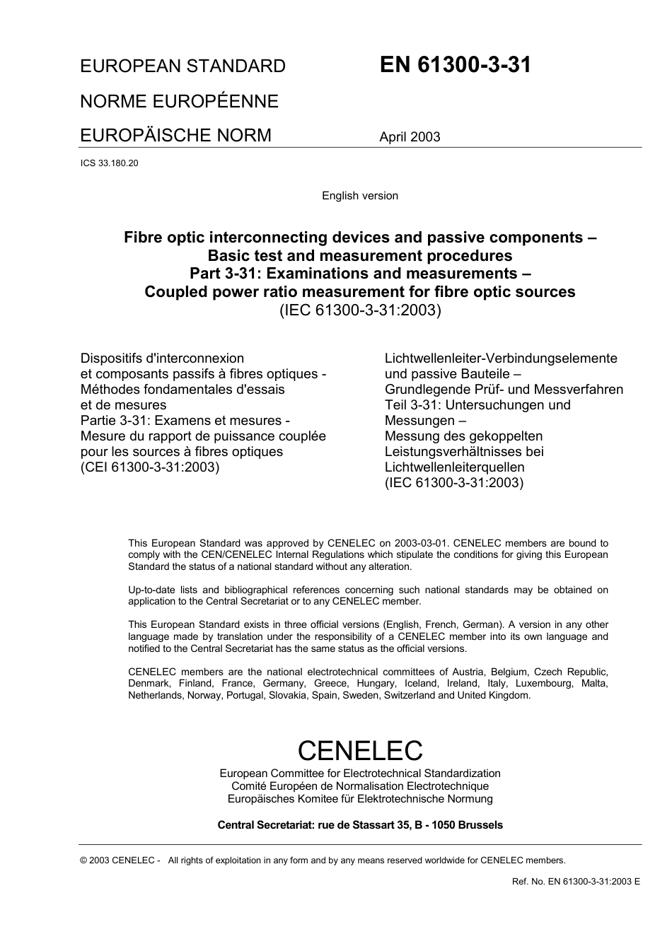 BS EN 61300-3-31-2003.pdf_第3页