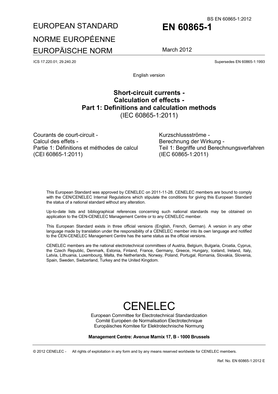 BS EN 60865-1-2012.pdf_第3页