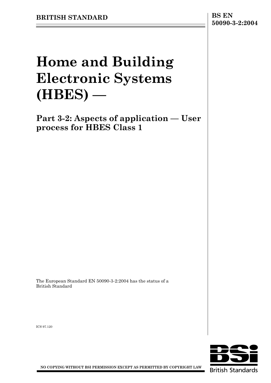 BS EN 50090-3-2-2004.pdf_第1页