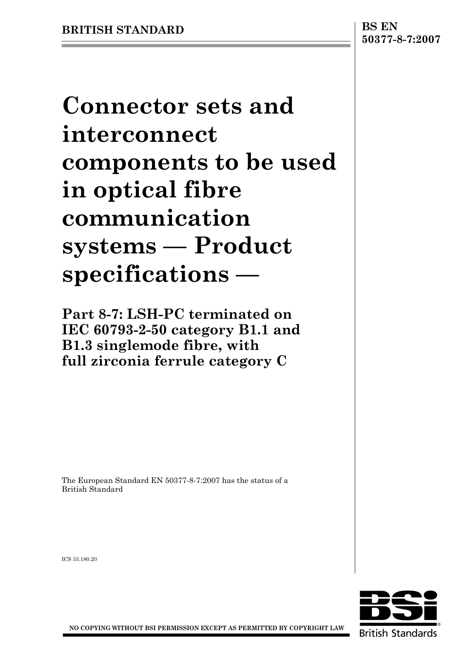 BS EN 50377-8-7-2007.pdf_第1页