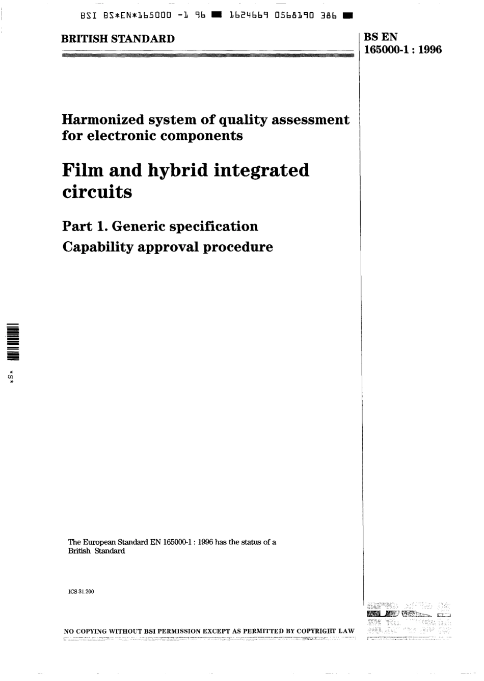 BS EN 165000-1-1996 scan.pdf_第1页