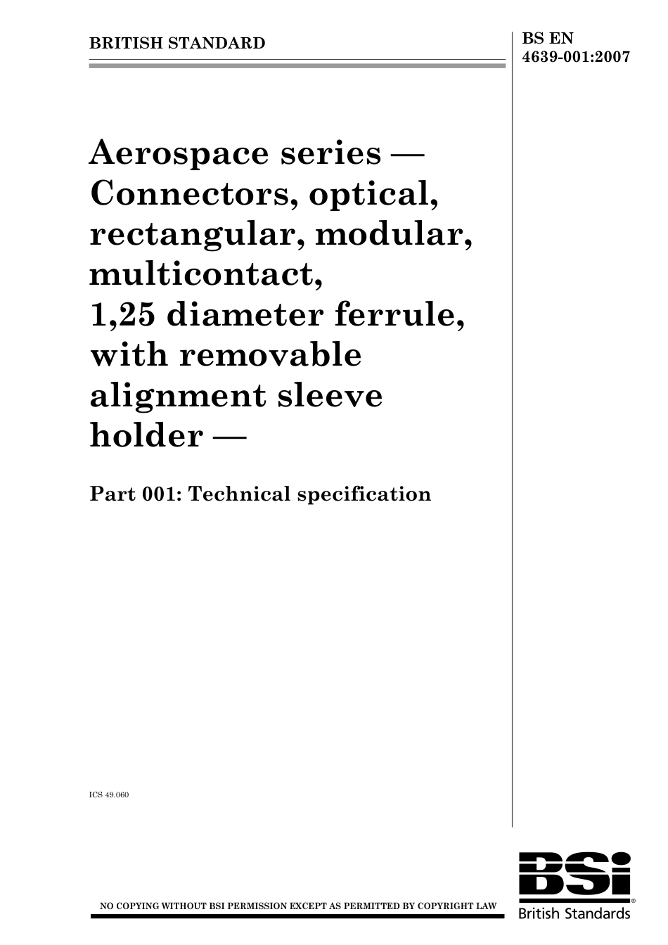 BS EN 04639-001-2007 (2008).pdf_第1页