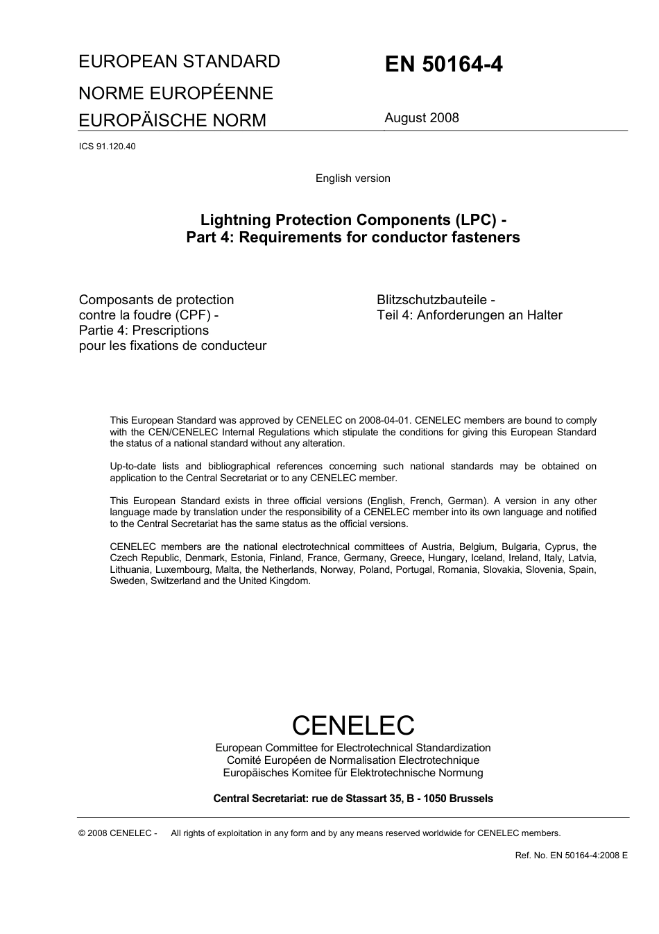 BS EN 50164-4-2008.pdf_第3页