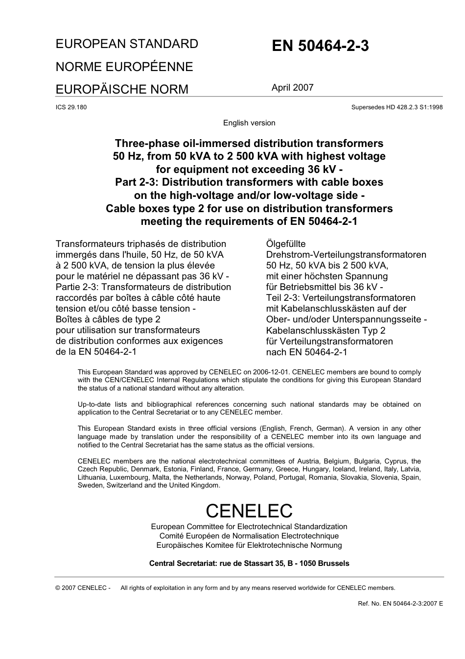 BS EN 50464-2-3-2007.pdf_第3页