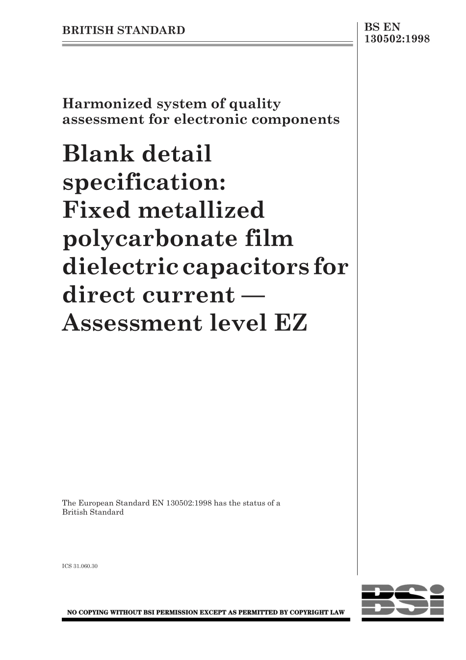 BS EN 130502-1998.pdf_第1页