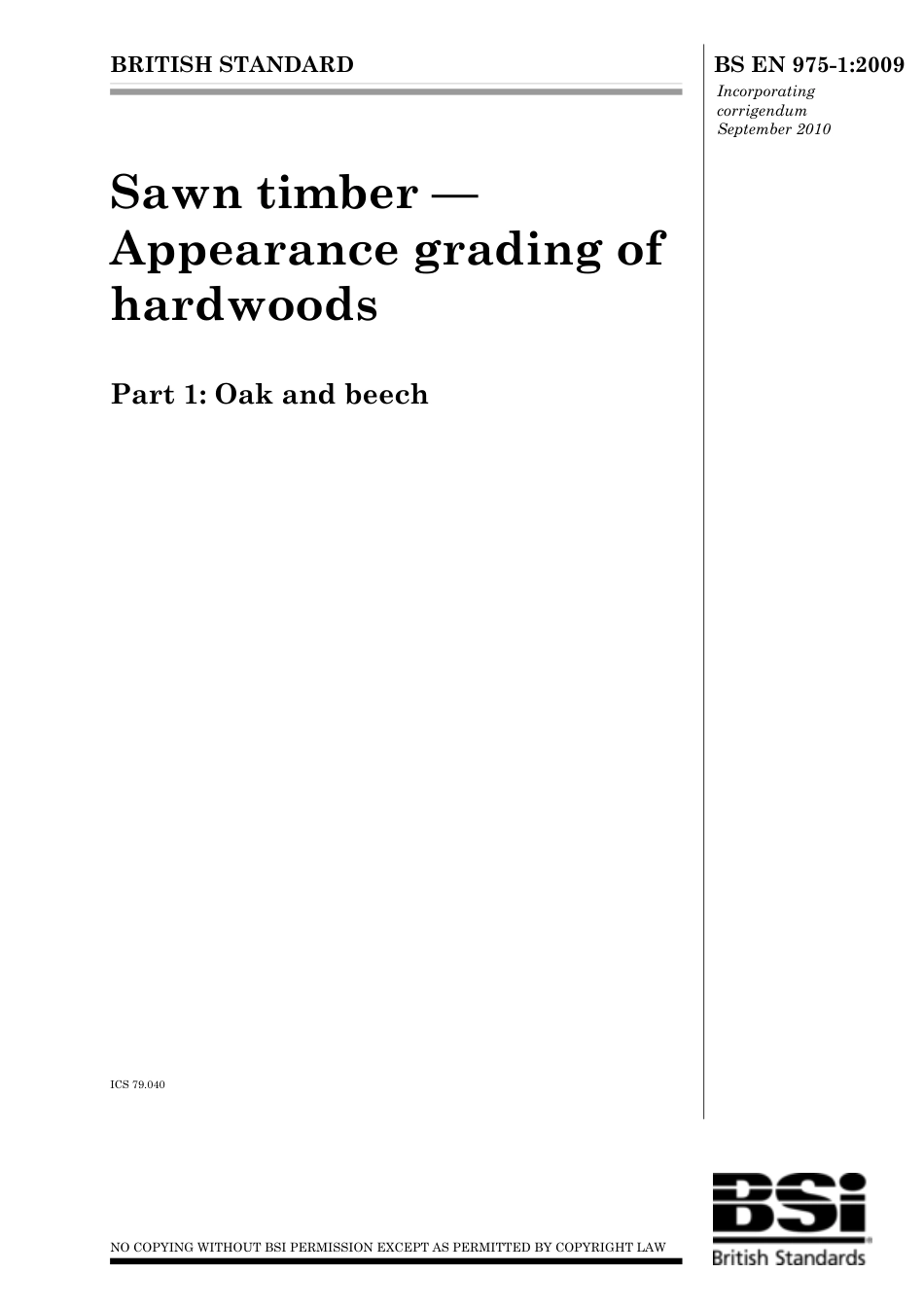 BS EN 00975-1-2009 (2010).pdf_第1页