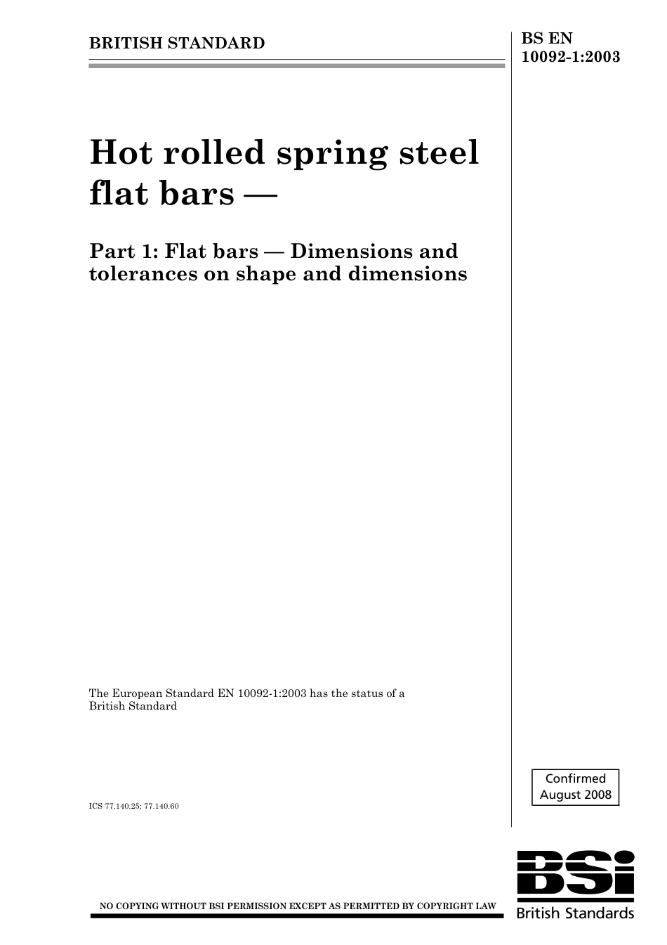 BS EN 10092-1-2003 (2008).pdf_第1页