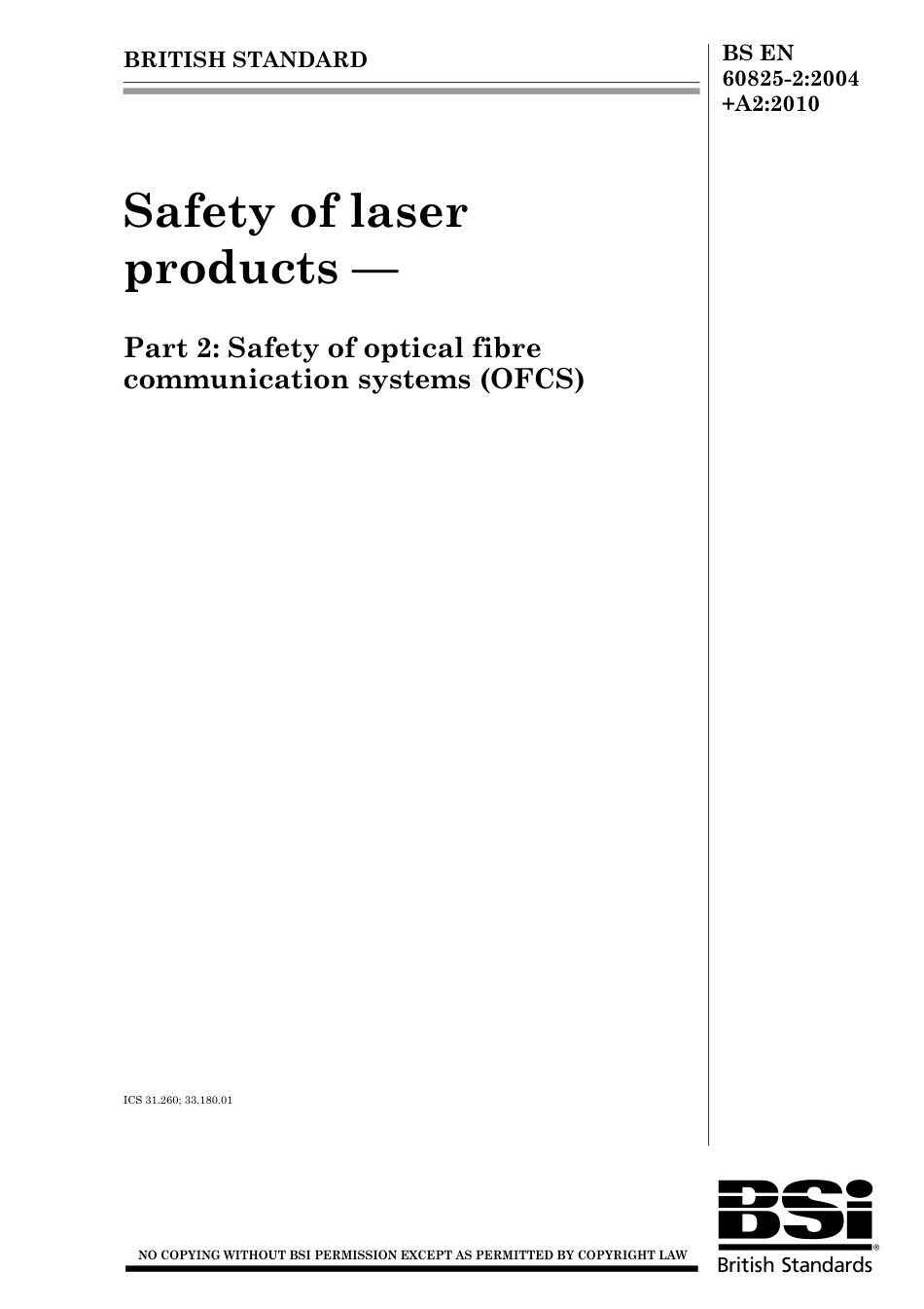 BS EN 60825-2-2004 + A2-2010.pdf_第1页