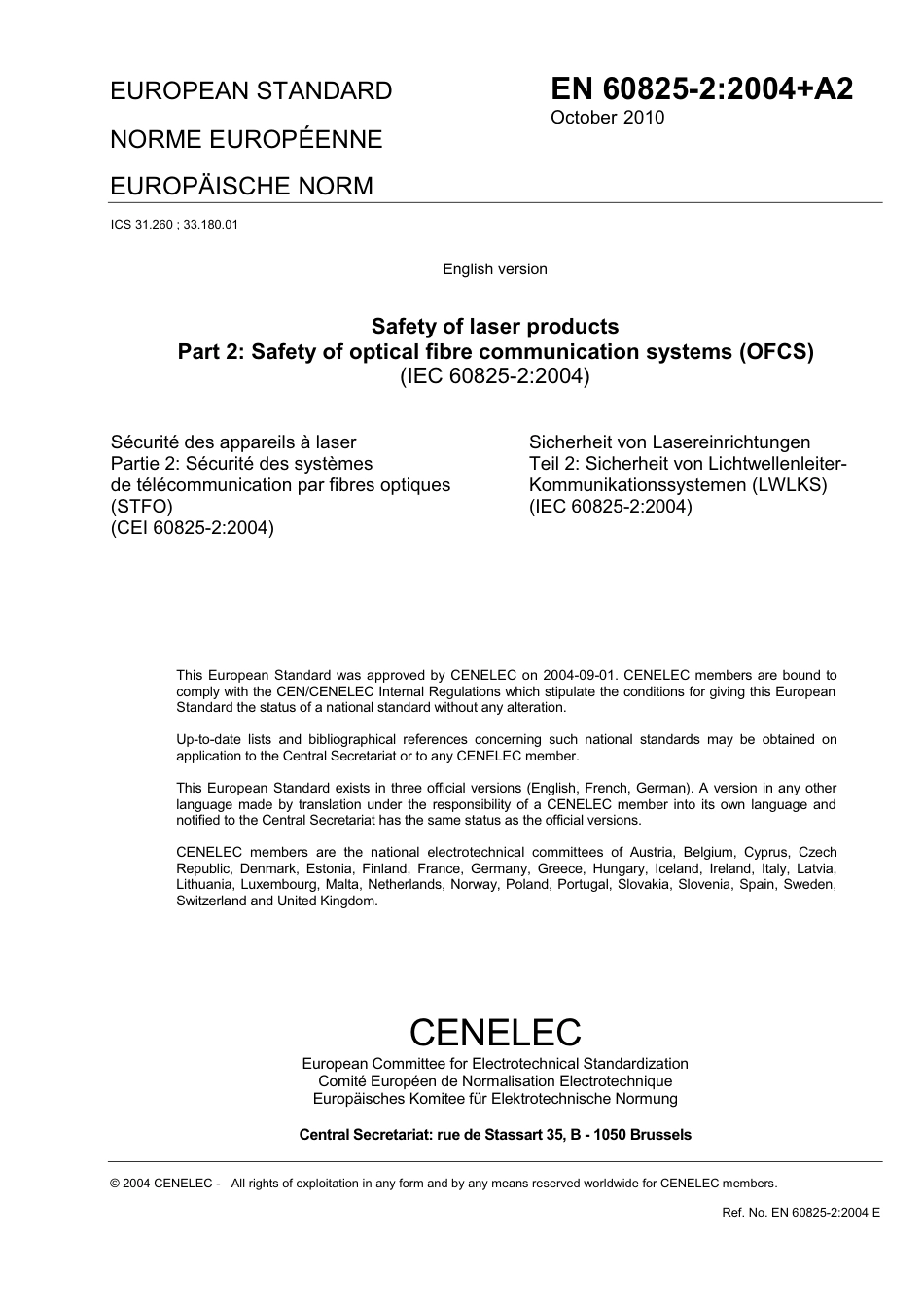 BS EN 60825-2-2004 + A2-2010.pdf_第3页