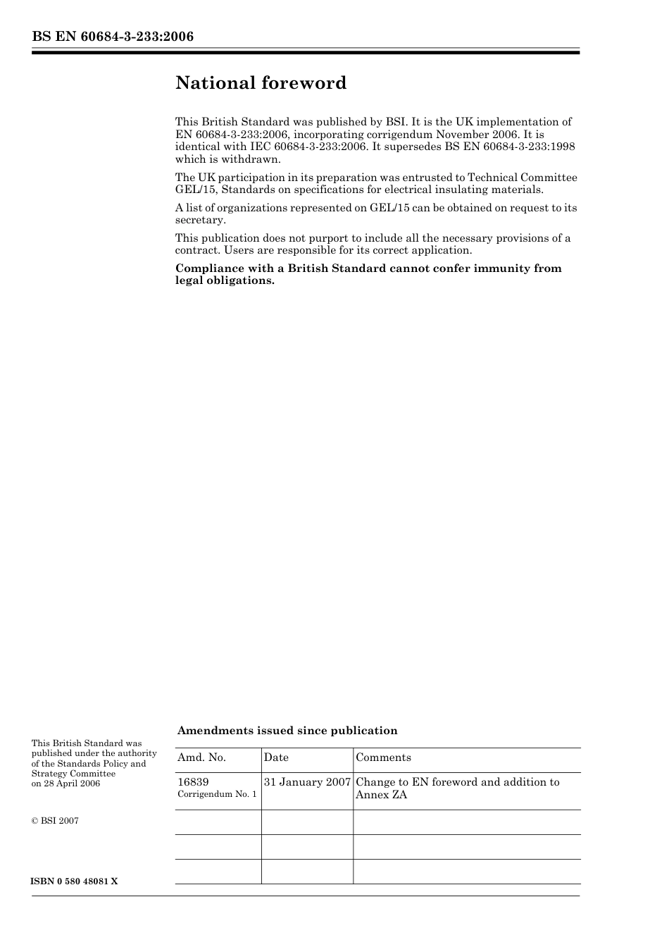 BS EN 60684-3-233-2006 (2007).pdf_第2页