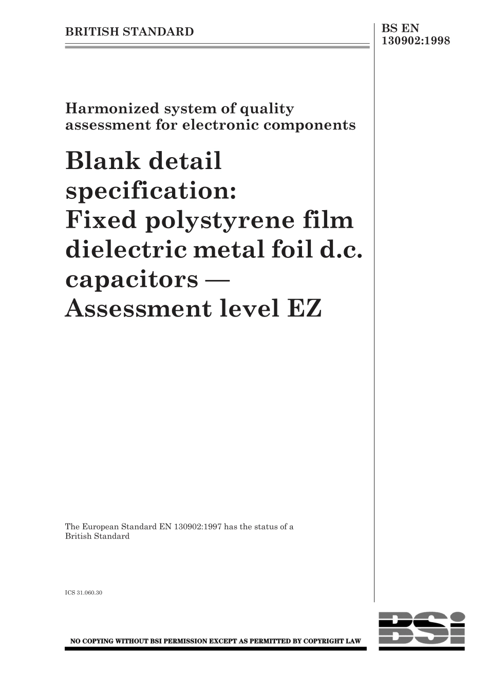 BS EN 130902-1998.pdf_第1页