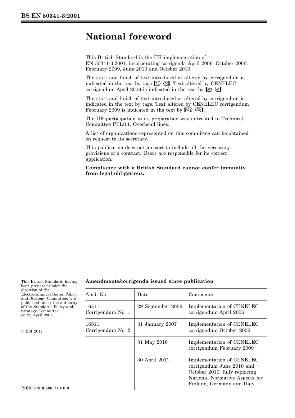 BS EN 50341-3-2001 (2011).pdf_第2页