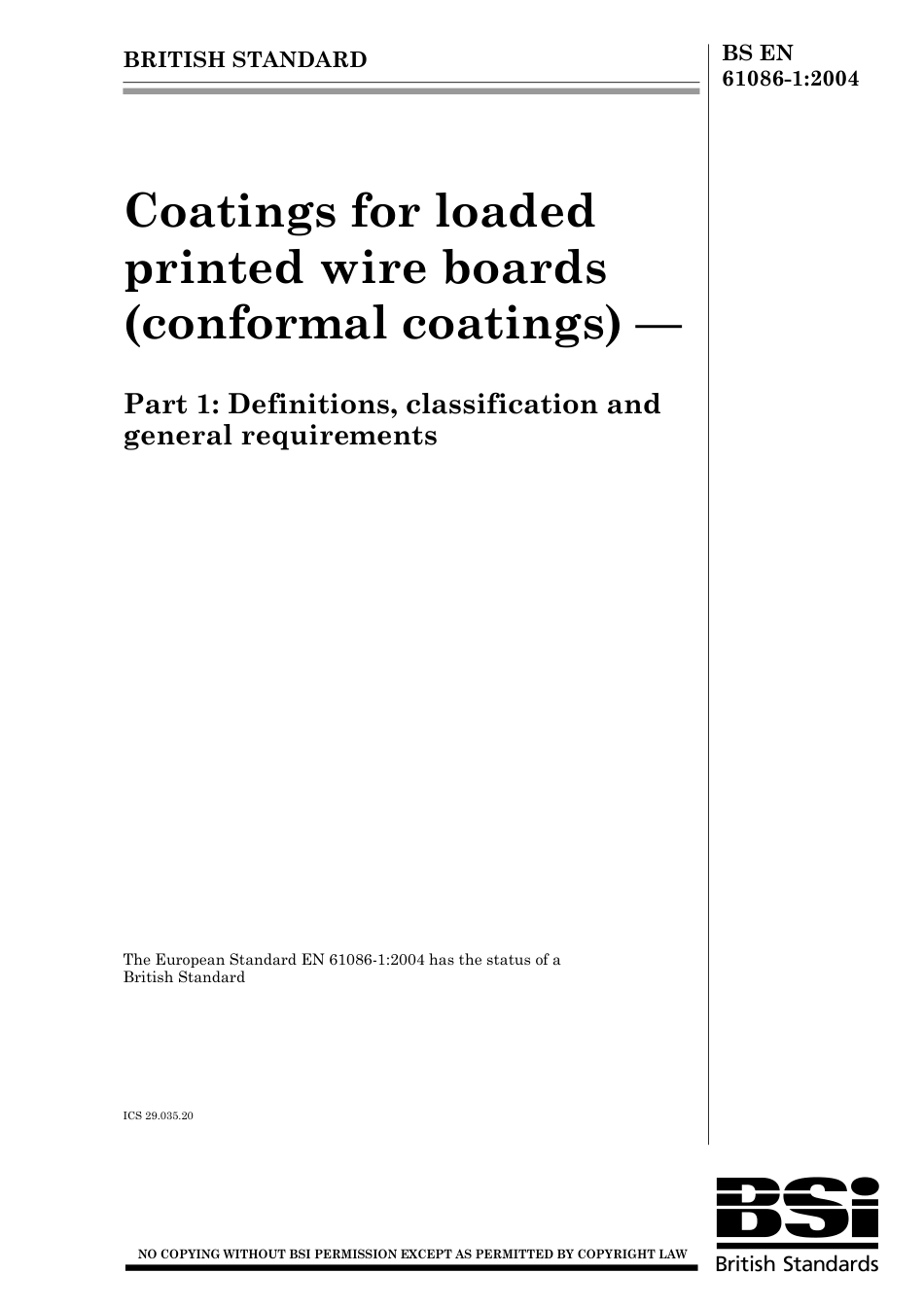 BS EN 61086-1-2004.pdf_第1页