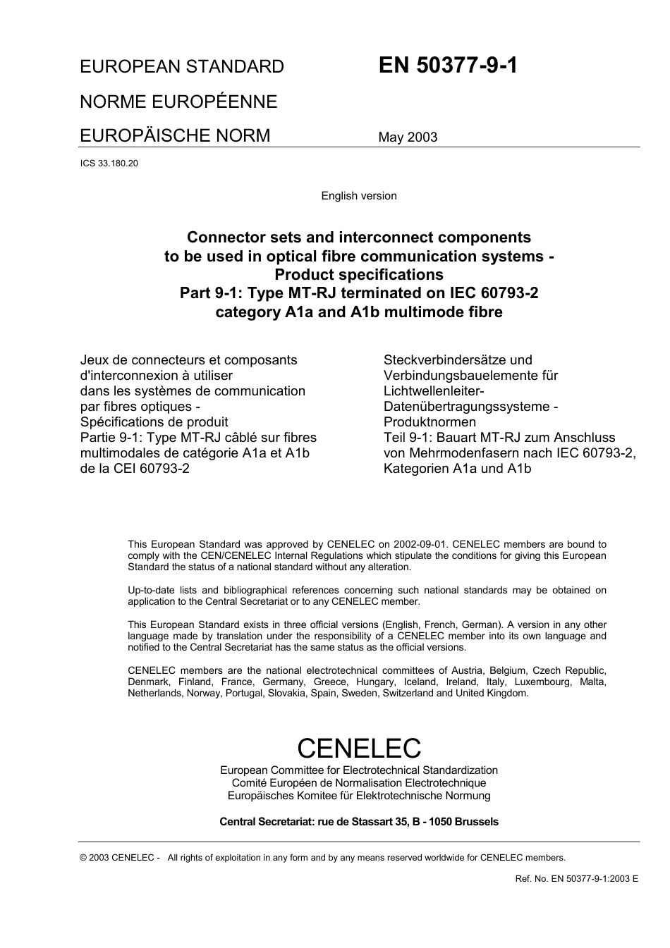 BS EN 50377-9-1-2003.pdf_第3页