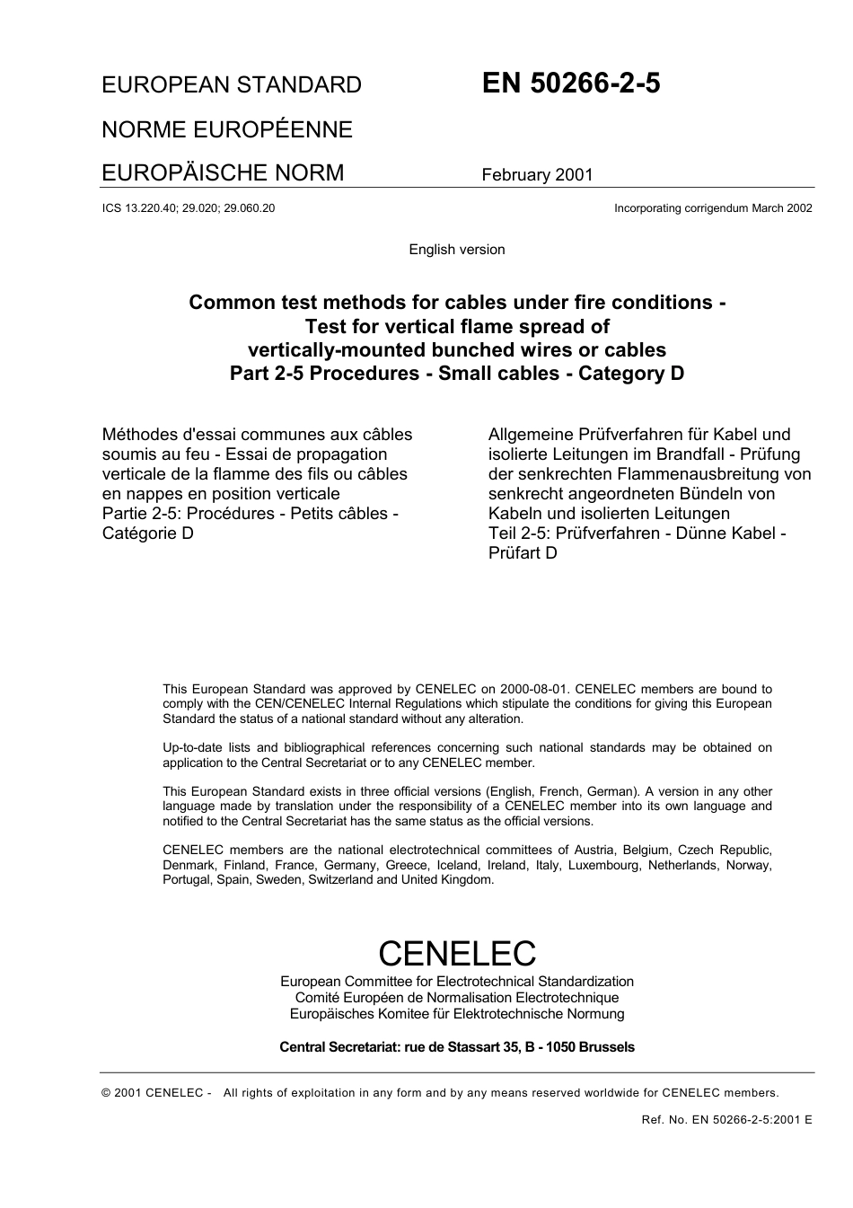 BS EN 50266-2-5-2001 (2002).pdf_第3页