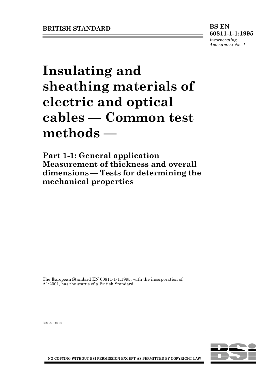 BS EN 60811-1-1-1995 (2002).pdf_第1页