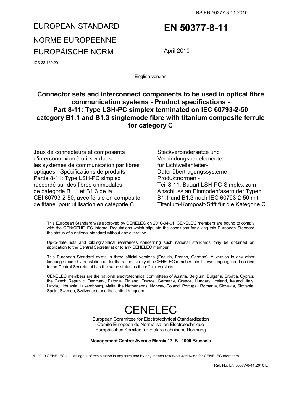 BS EN 50377-8-11-2010.pdf_第3页