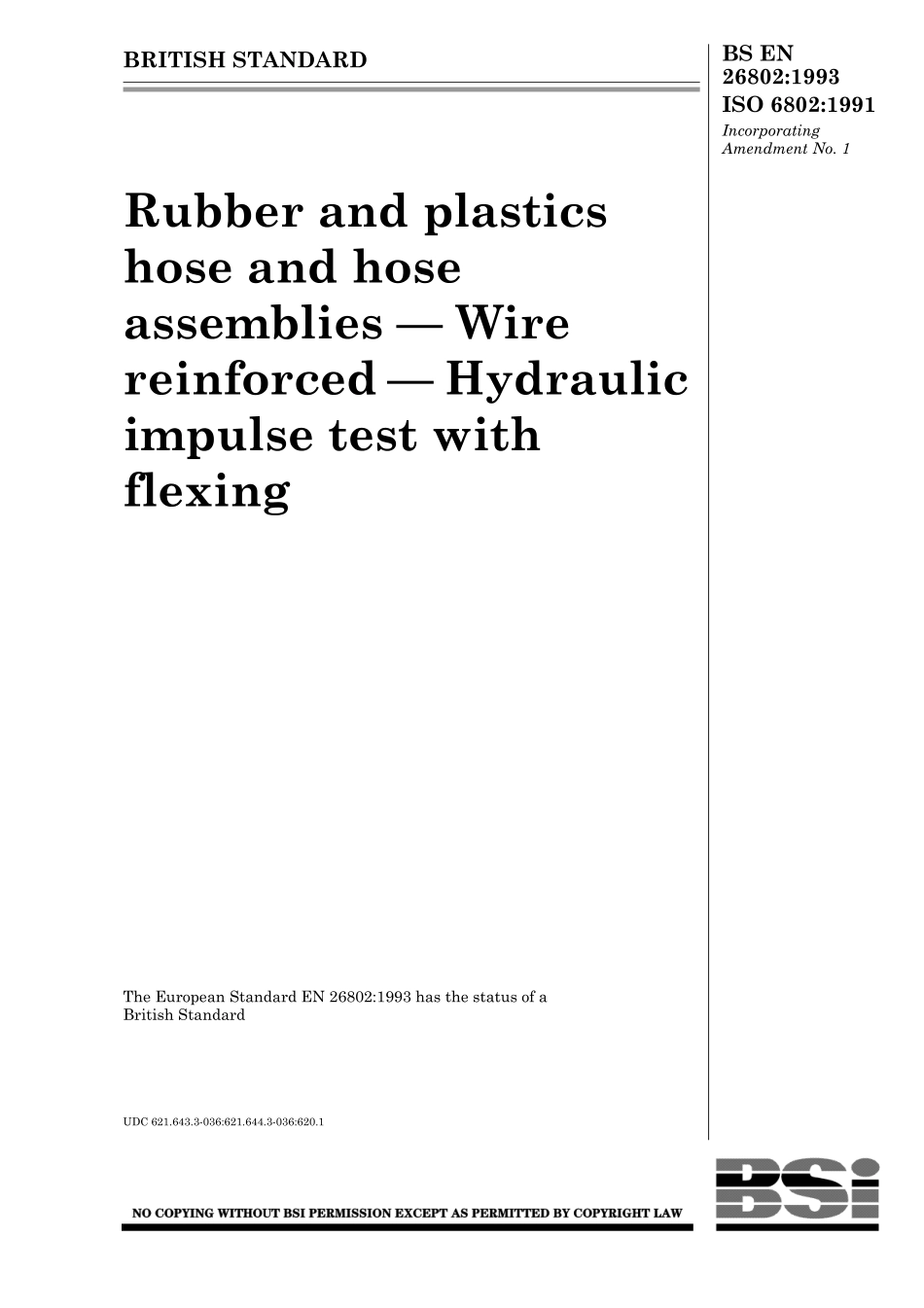 BS EN 26802-1993 (1999) ISO 6802-1991.pdf_第1页