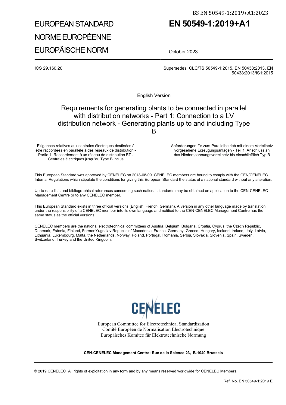 BS EN 50549-1-2019 + A1-2023.pdf_第3页