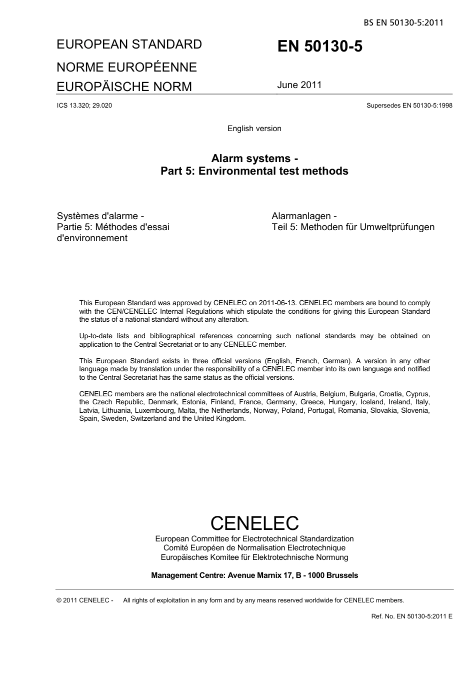 BS EN 50130-5-2011.pdf_第3页